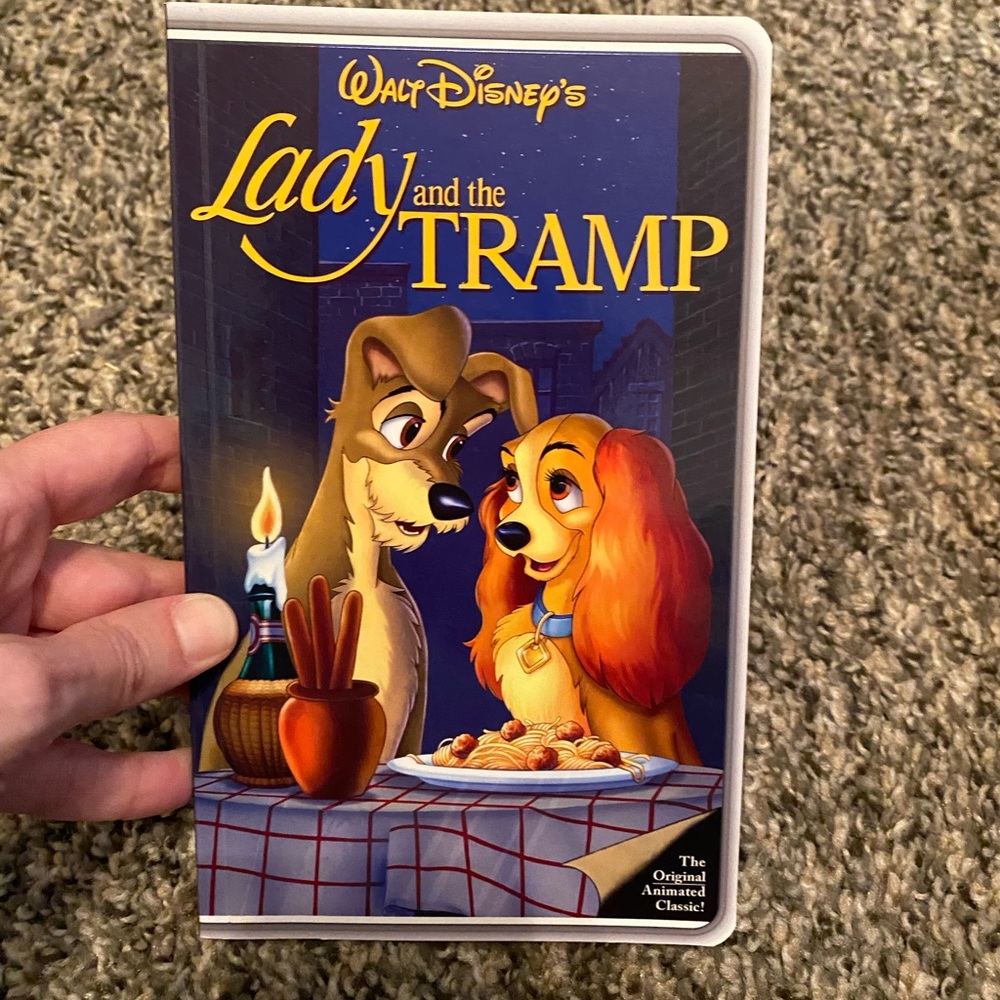 Lady and the Tramp VHS small notebook